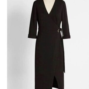 Hutch Elegant Black Long Sleeve Dress